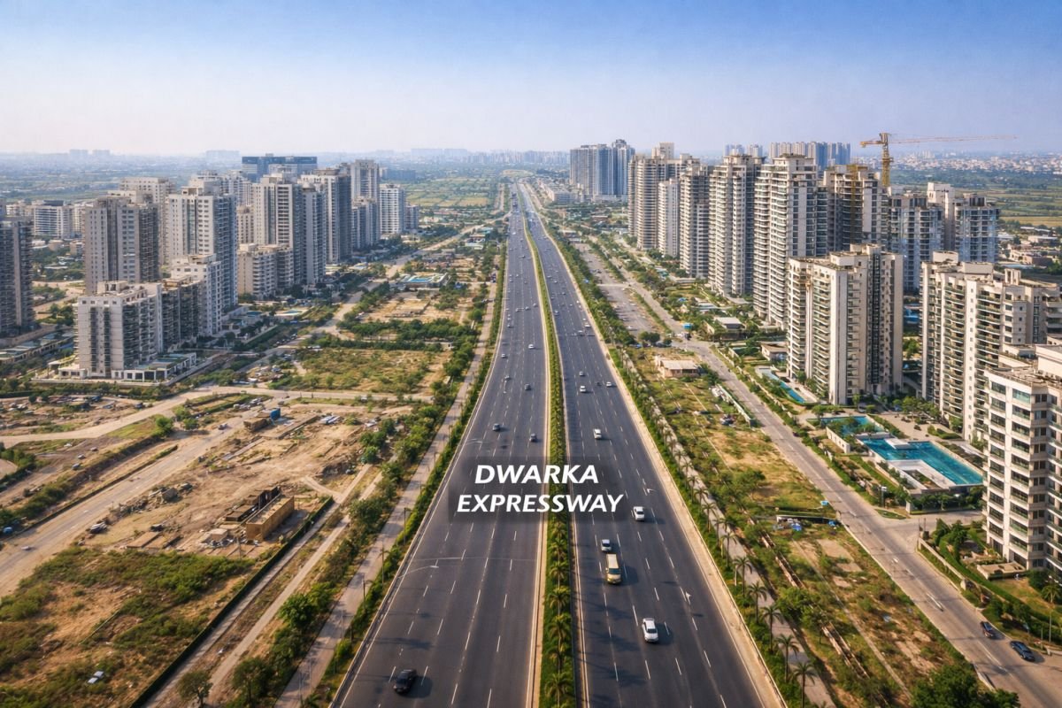 Dwarka Expressway Gurgaon wide highway residential development