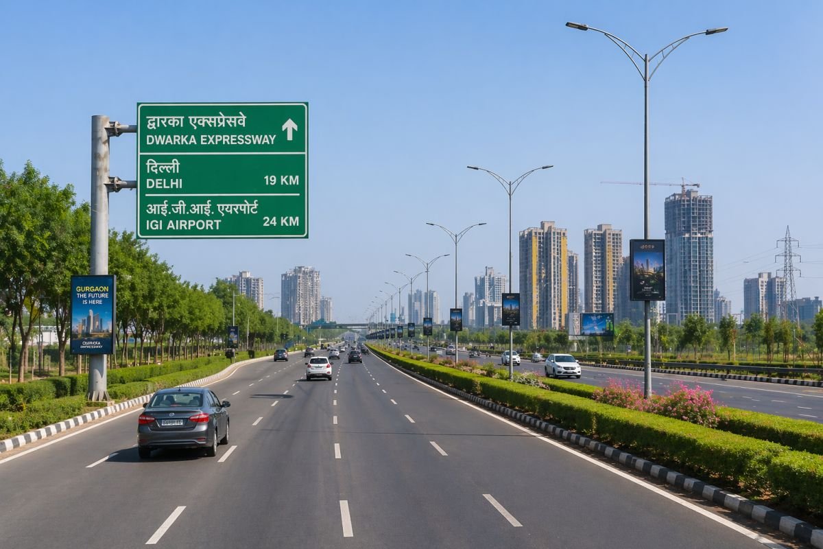 Dwarka Expressway Gurgaon modern infrastructure road connectivity development