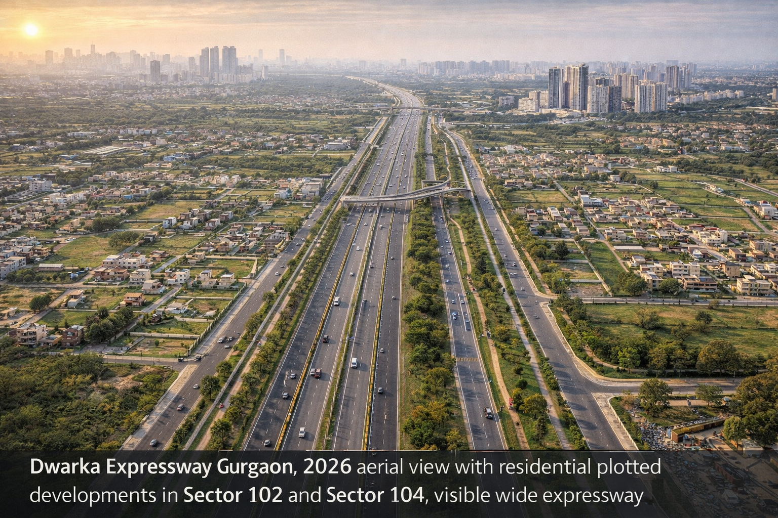 Sector 102 and Sector 104 Gurgaon plots near Dwarka Expressway with airport connectivity
