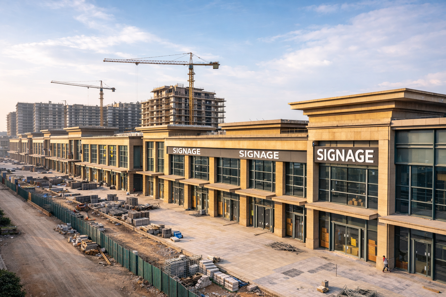 Under-construction SCO commercial project on Dwarka Expressway Gurgaon