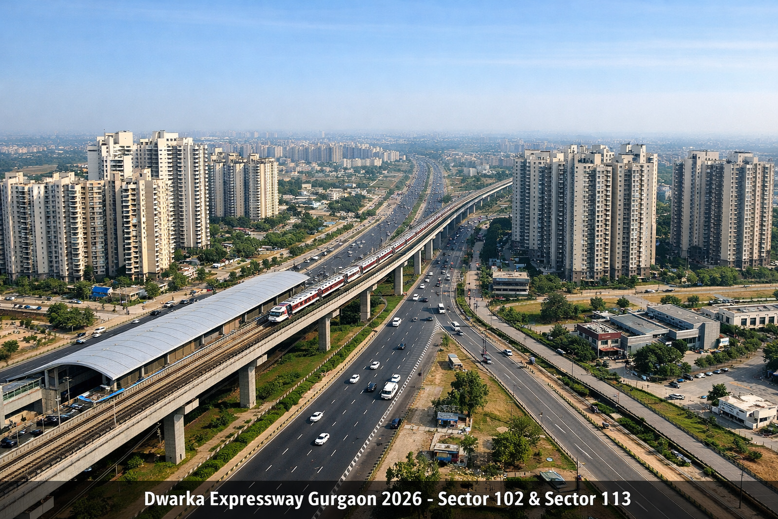 Dwarka Expressway metro integration Sector 102 and 113 Gurgaon