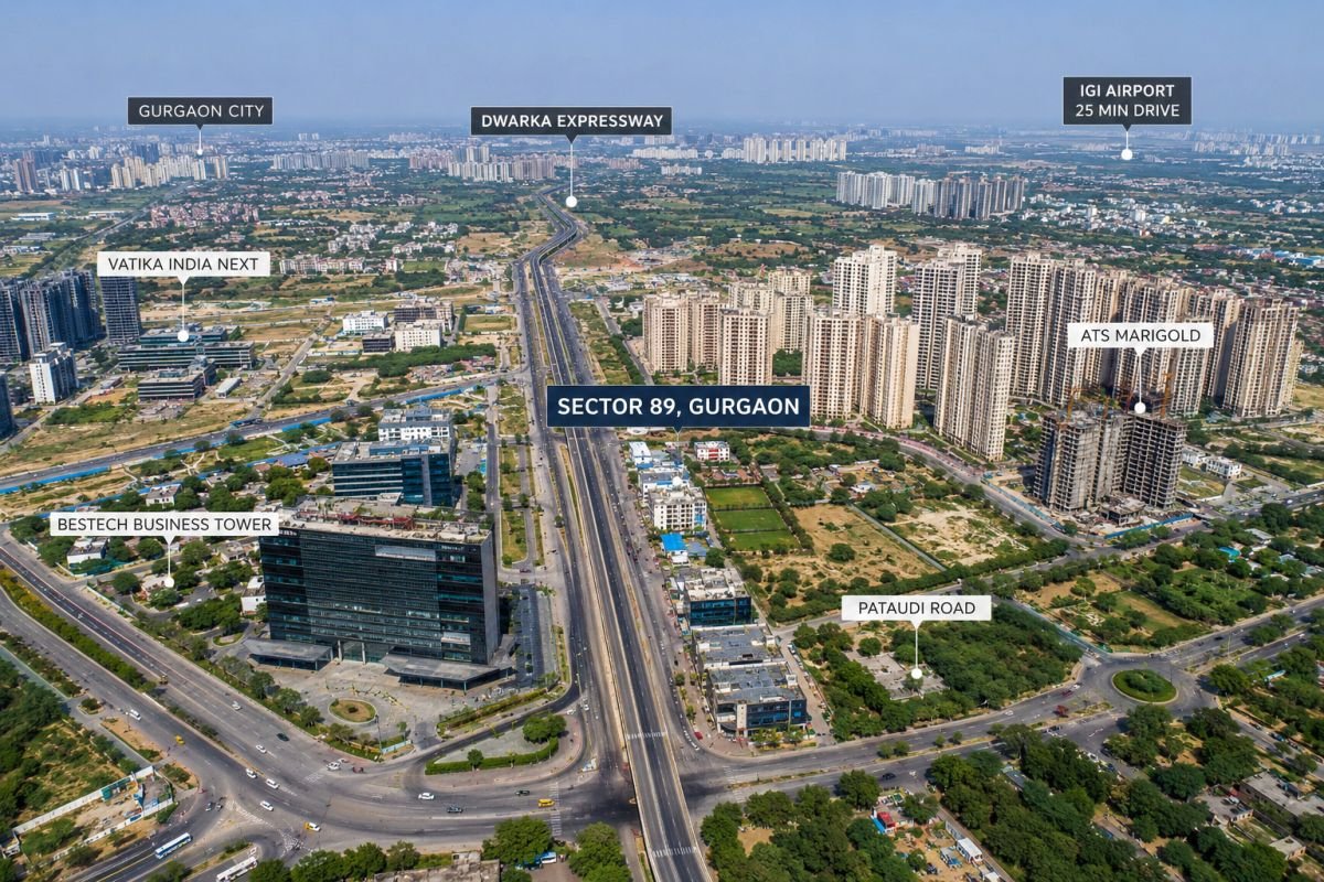 EBD 89 Sector 89 Gurgaon location near Dwarka Expressway
