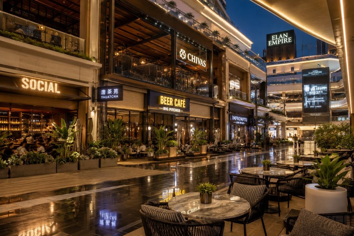 Lifestyle and food court zone at Elan Empire Gurgaon