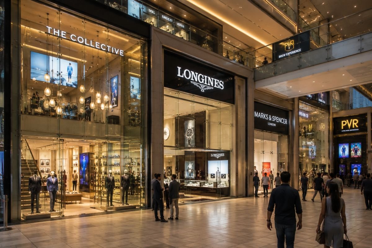 Double-height retail shops at Elan Miracle Gurgaon