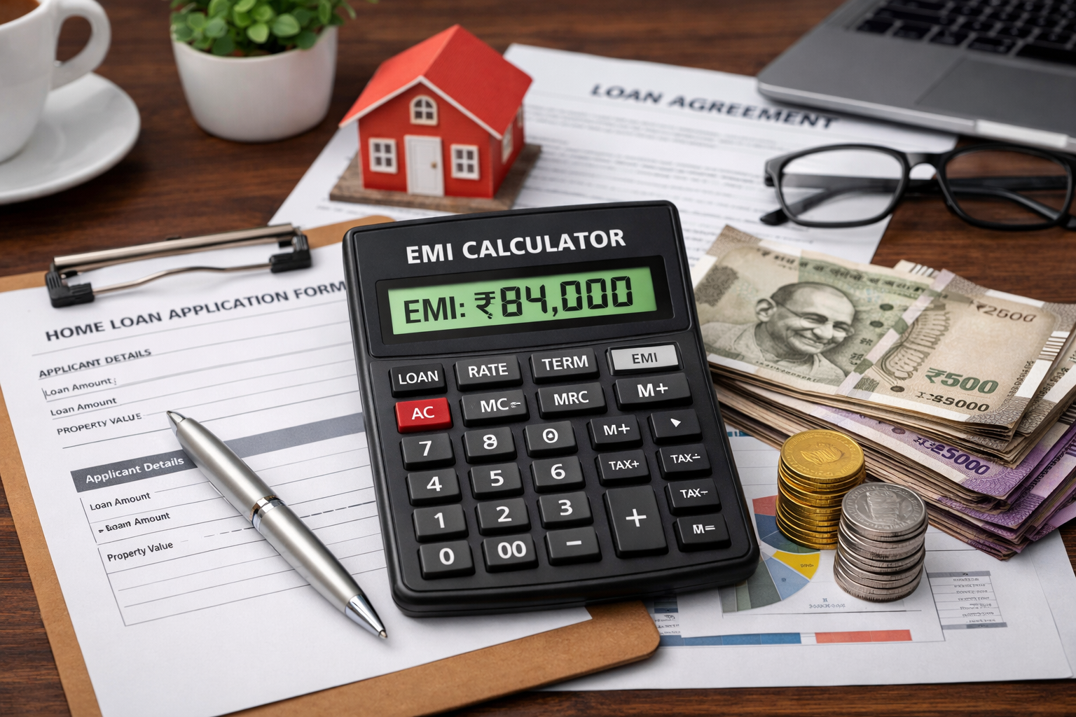 EMI calculation for ₹1 crore home loan in Gurgaon