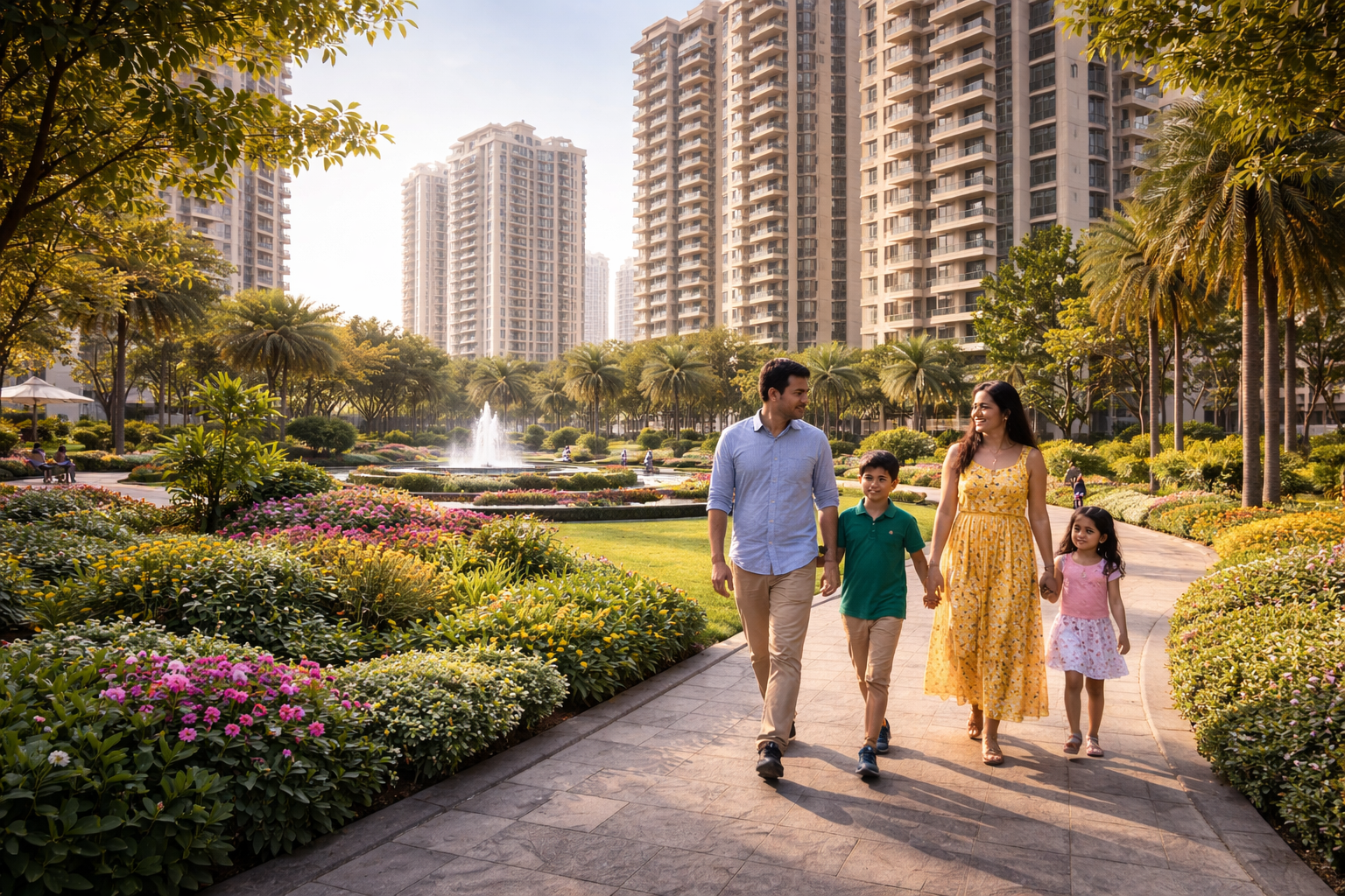 Family lifestyle in residential society near Dwarka Expressway Gurgaon