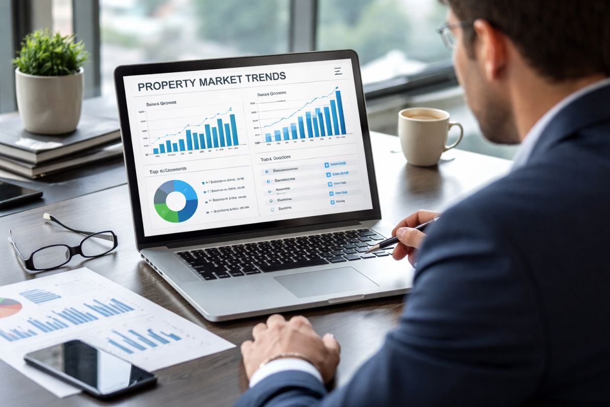 Real estate investor analyzing future demand and property trends