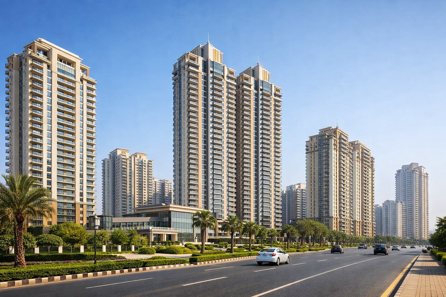 Premium 3 BHK apartment towers on Golf Course Extension Road Gurgaon