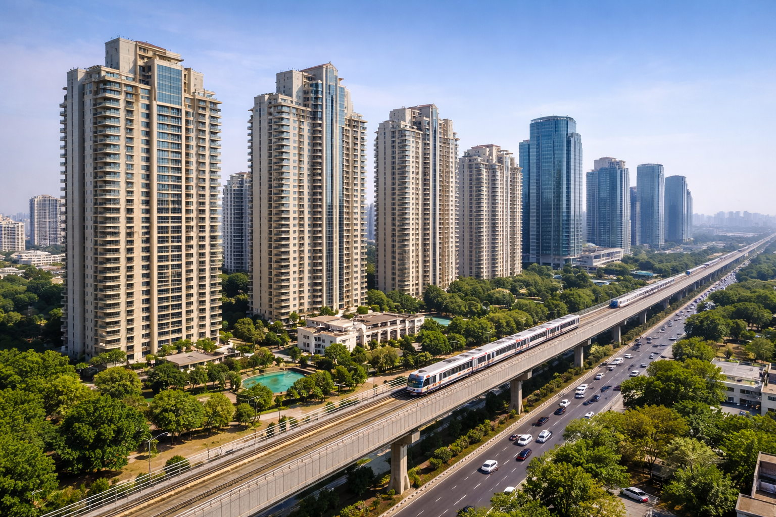 Luxury apartments near Golf Course Road Gurgaon corporate corridor