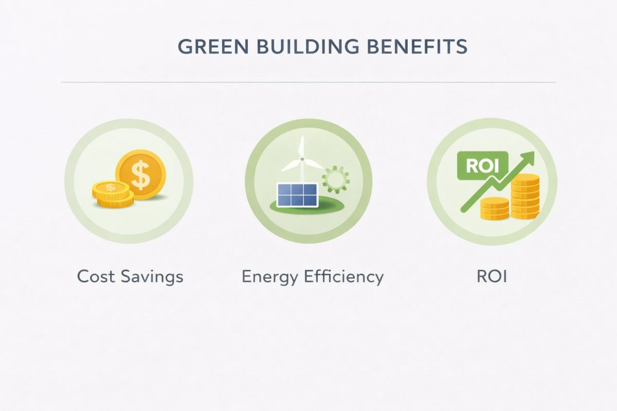 Benefits of green buildings lower cost higher rental value Gurgaon