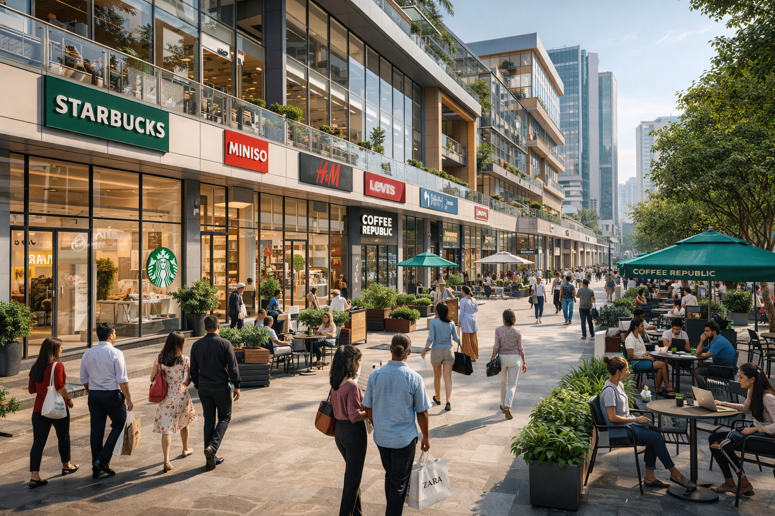 High street commercial retail development in Gurgaon 2026