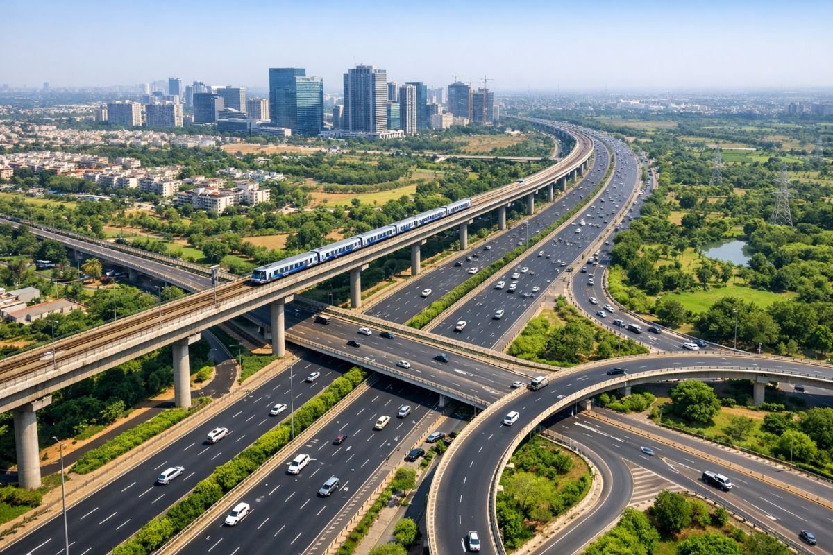 Gurgaon infrastructure development expressway roads connectivity real estate growth