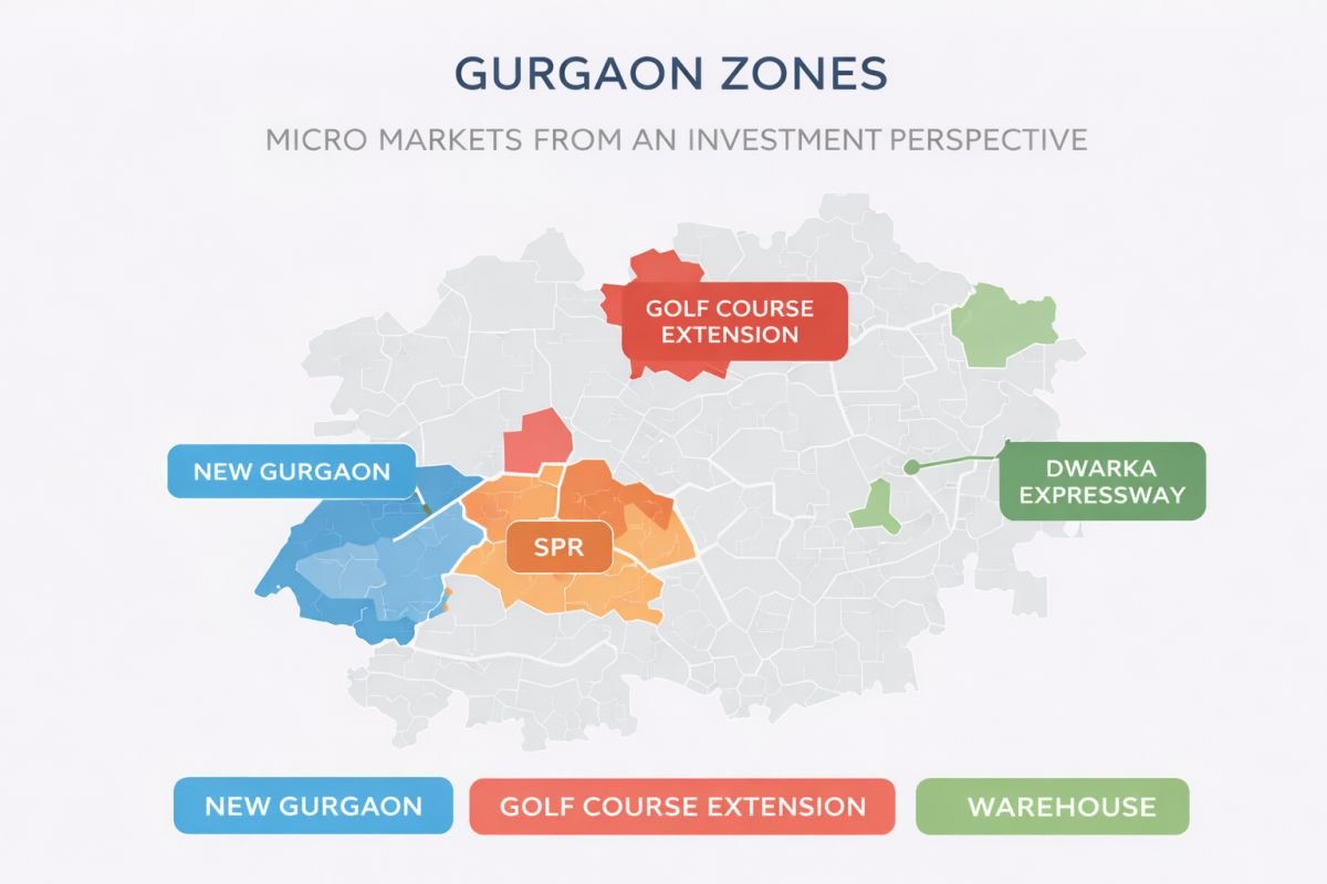 Gurgaon micro market analysis property investment sectors comparison