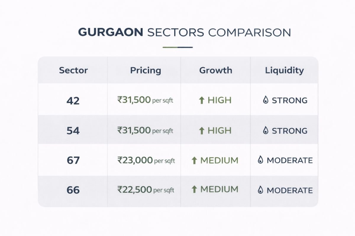 Gurgaon micro market price comparison Dwarka SPR New Gurgaon