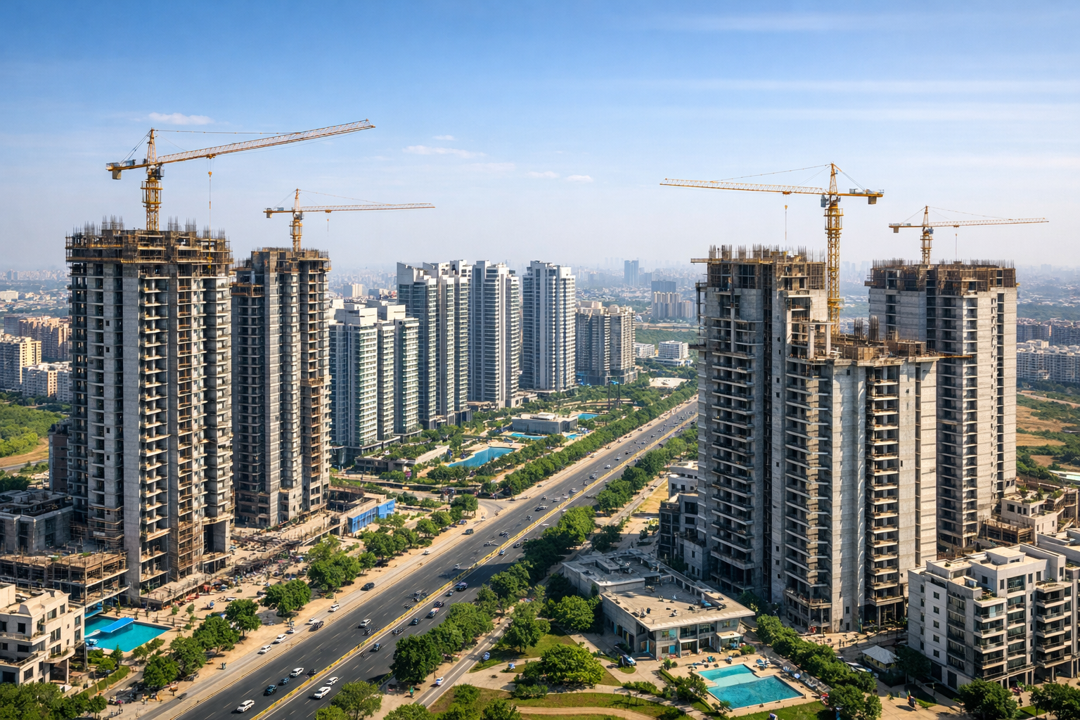 Gurgaon new launch residential projects 2026 skyline view