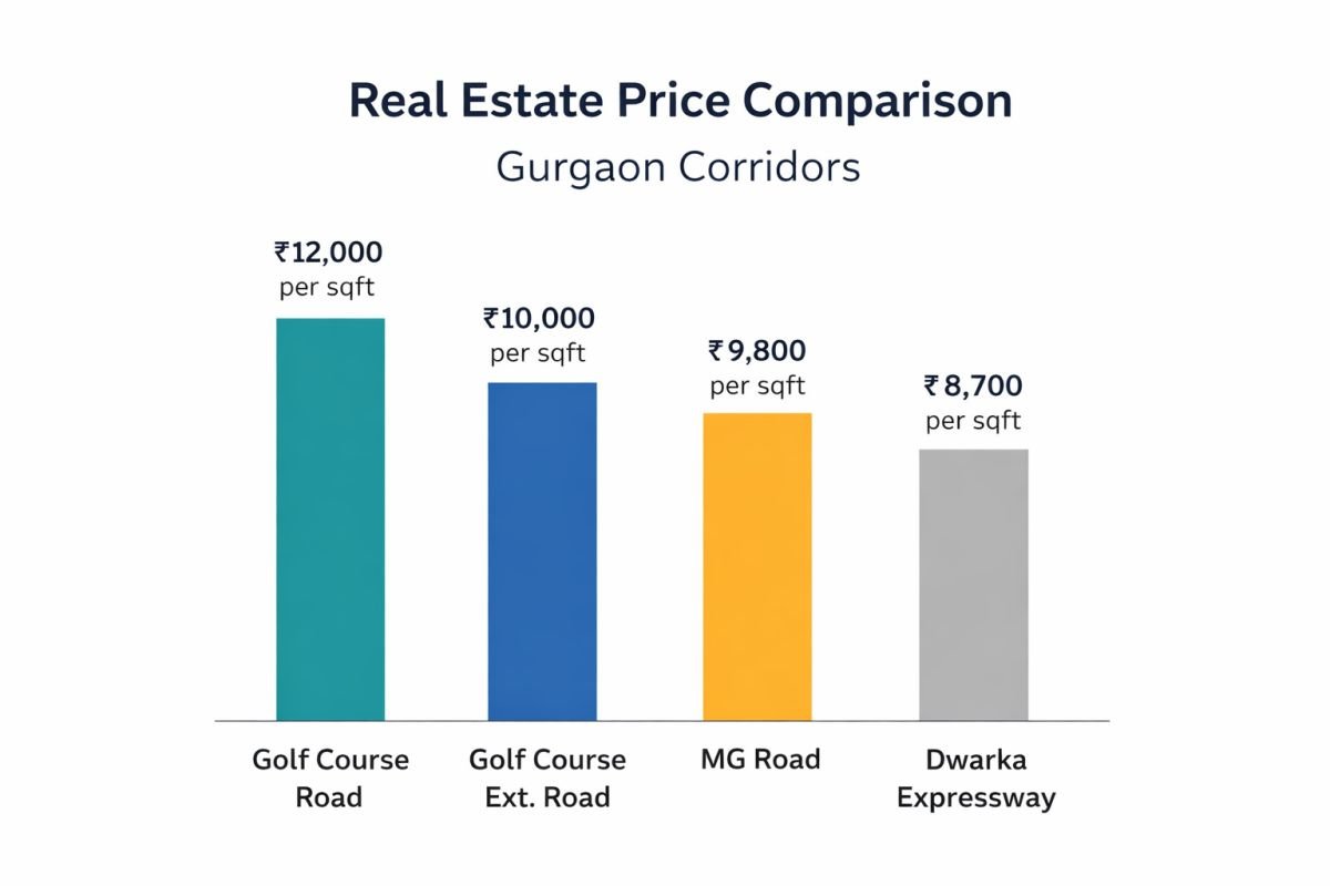 Gurgaon plotted development price comparison SPR Sohna Dwarka Expressway New Gurgaon
