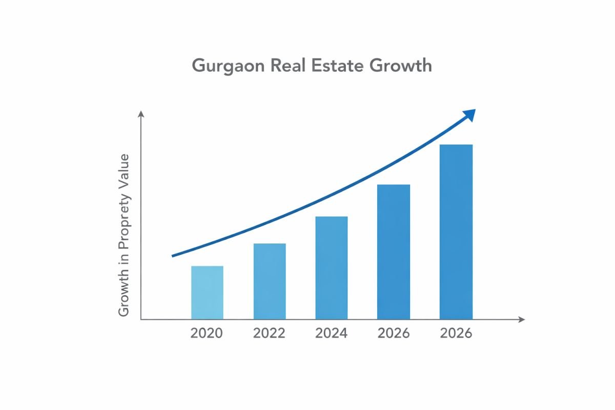 Gurgaon property price appreciation and rental yield trend Sector 54