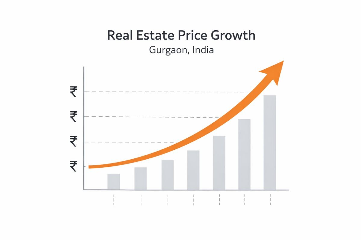 Gurgaon property price growth trend SPR corridor investment chart