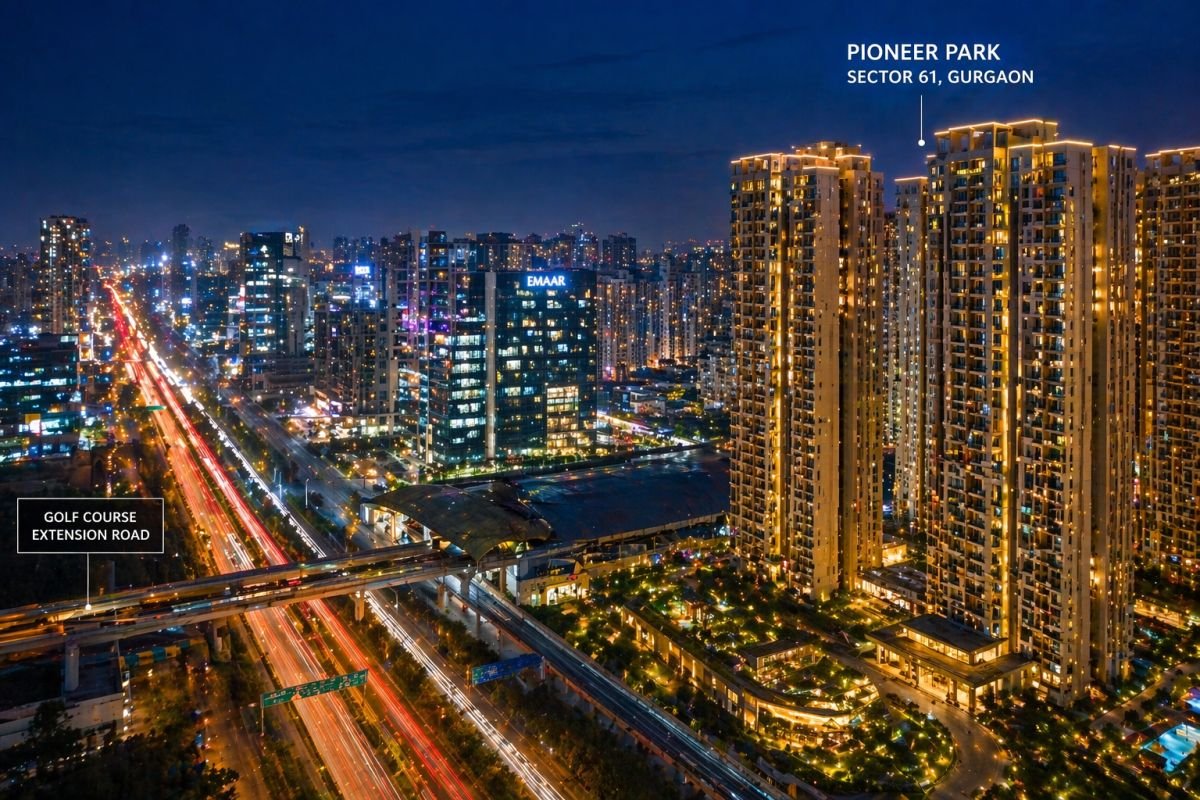 Gurgaon skyline showing premium real estate investment growth