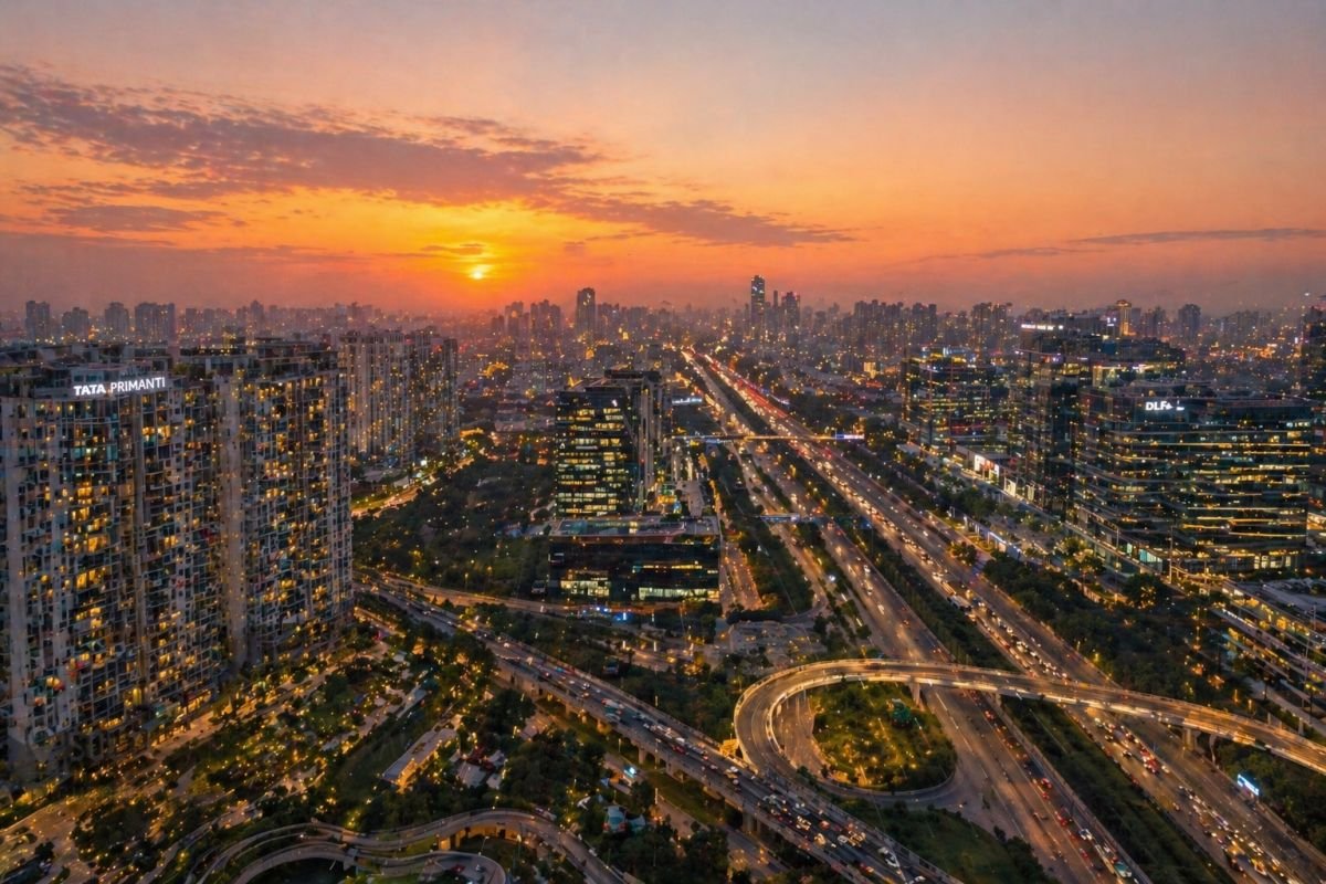 Gurgaon skyline Southern Peripheral Road real estate growth investment