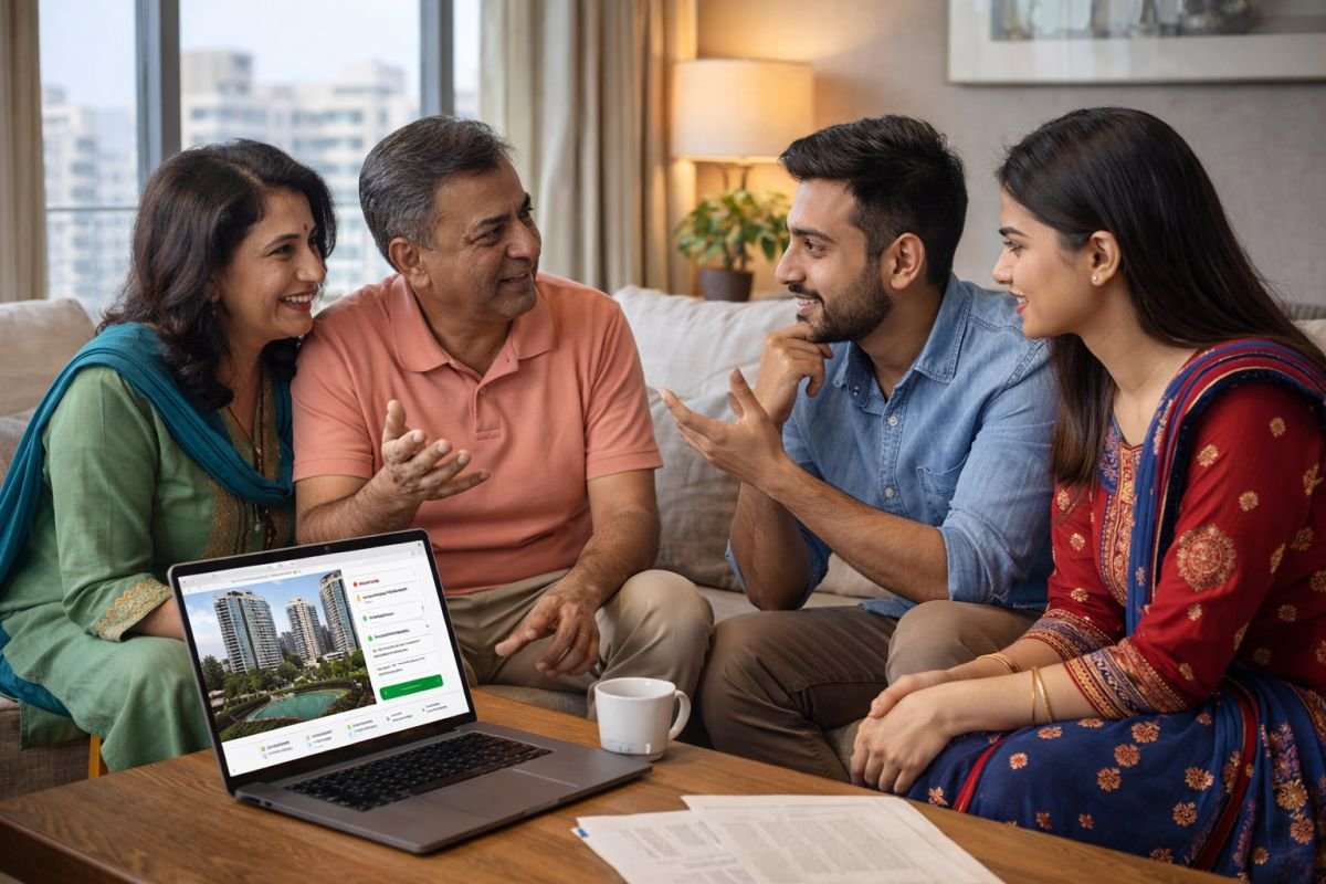 family planning to buy home gurgaon decision making real estate discussion