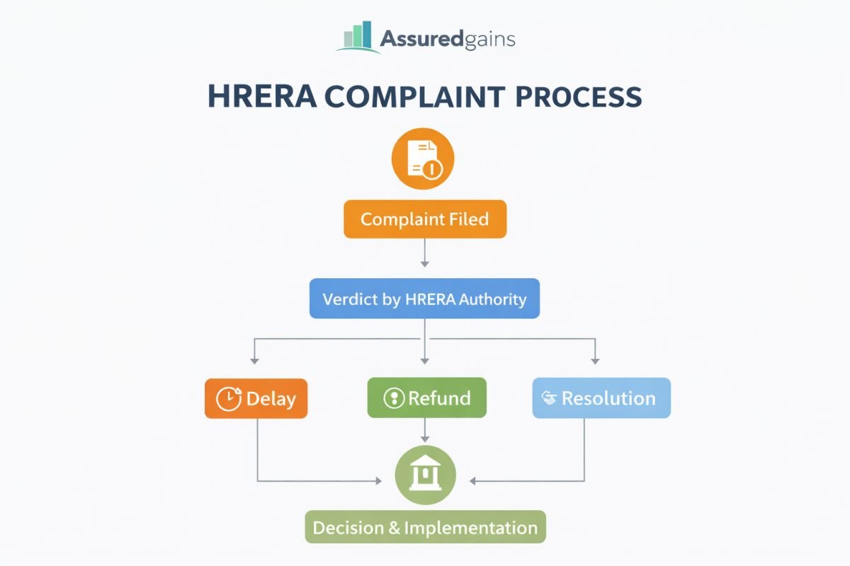 HRERA complaint process steps delay refund dispute resolution