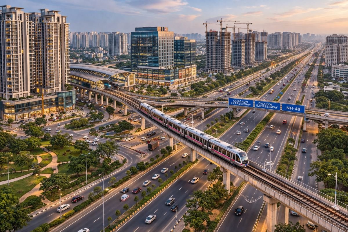 infrastructure impact on real estate growth metro expressway Gurgaon