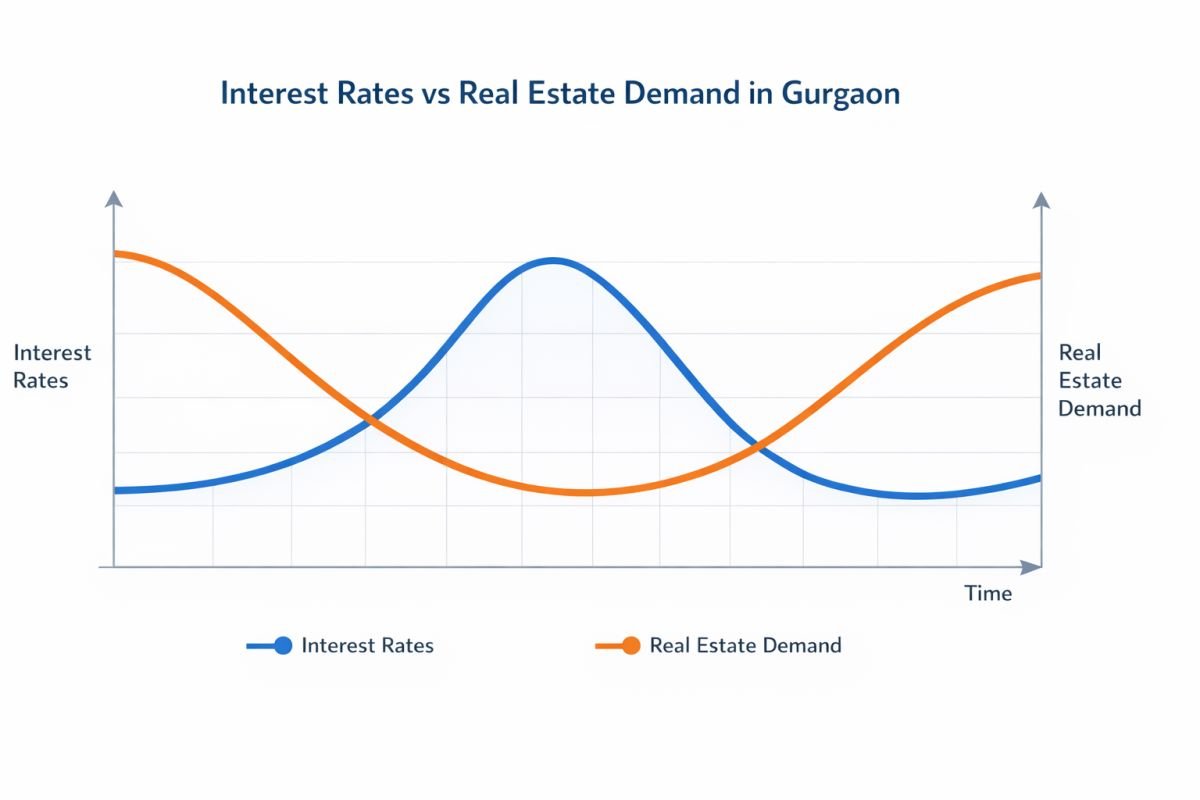 interest rate impact on Gurgaon property prices and demand