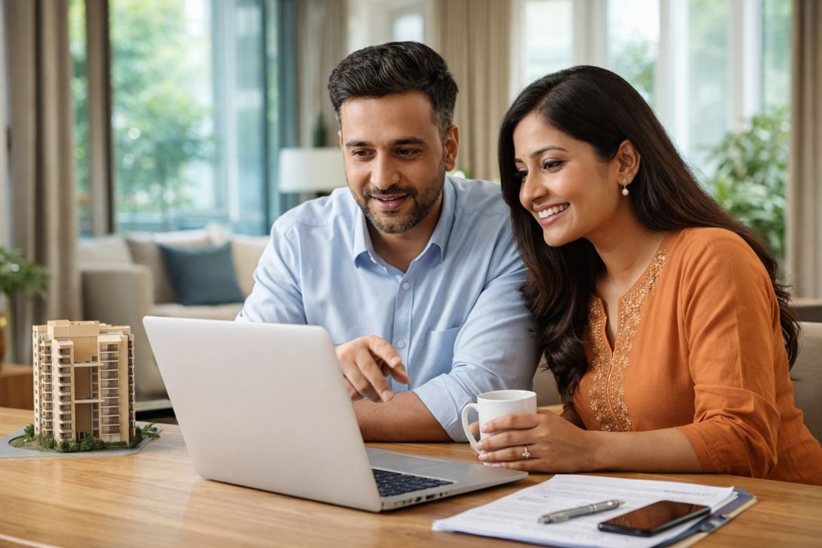 Indian investor analyzing property options for Dwarka Expressway investment