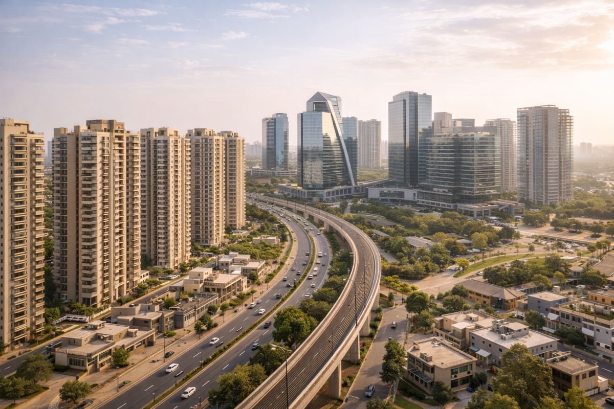 Gurgaon locations impact rental income apartments Cyber City Golf Course Road