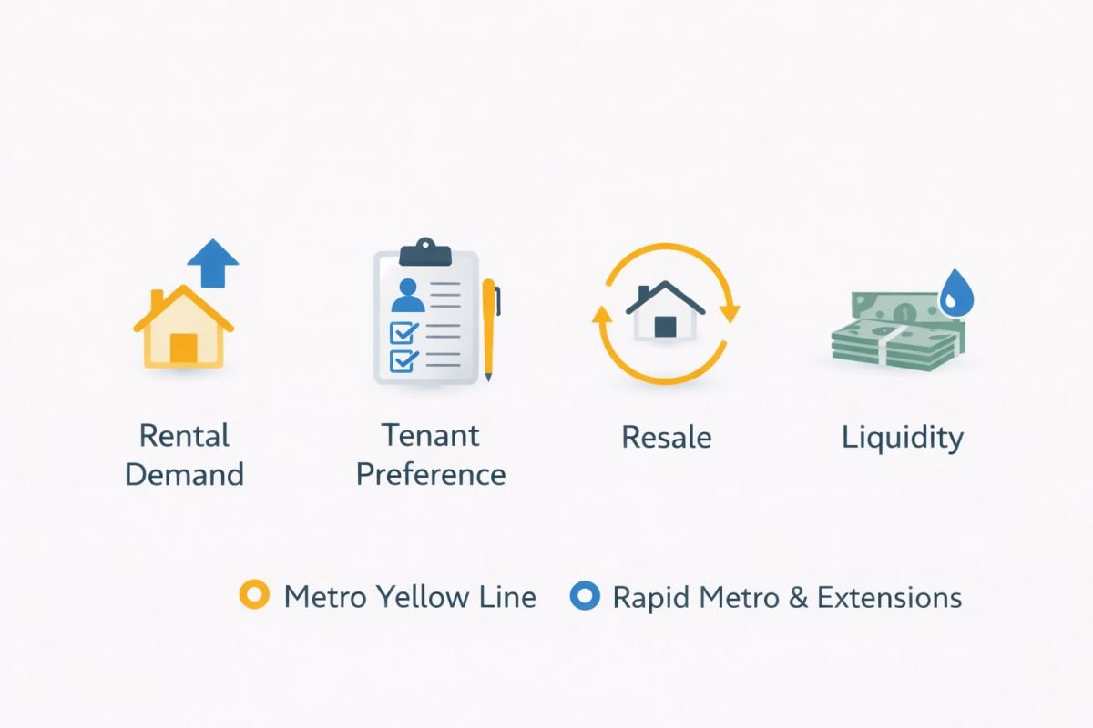 benefits of metro connectivity rental absorption liquidity infographic