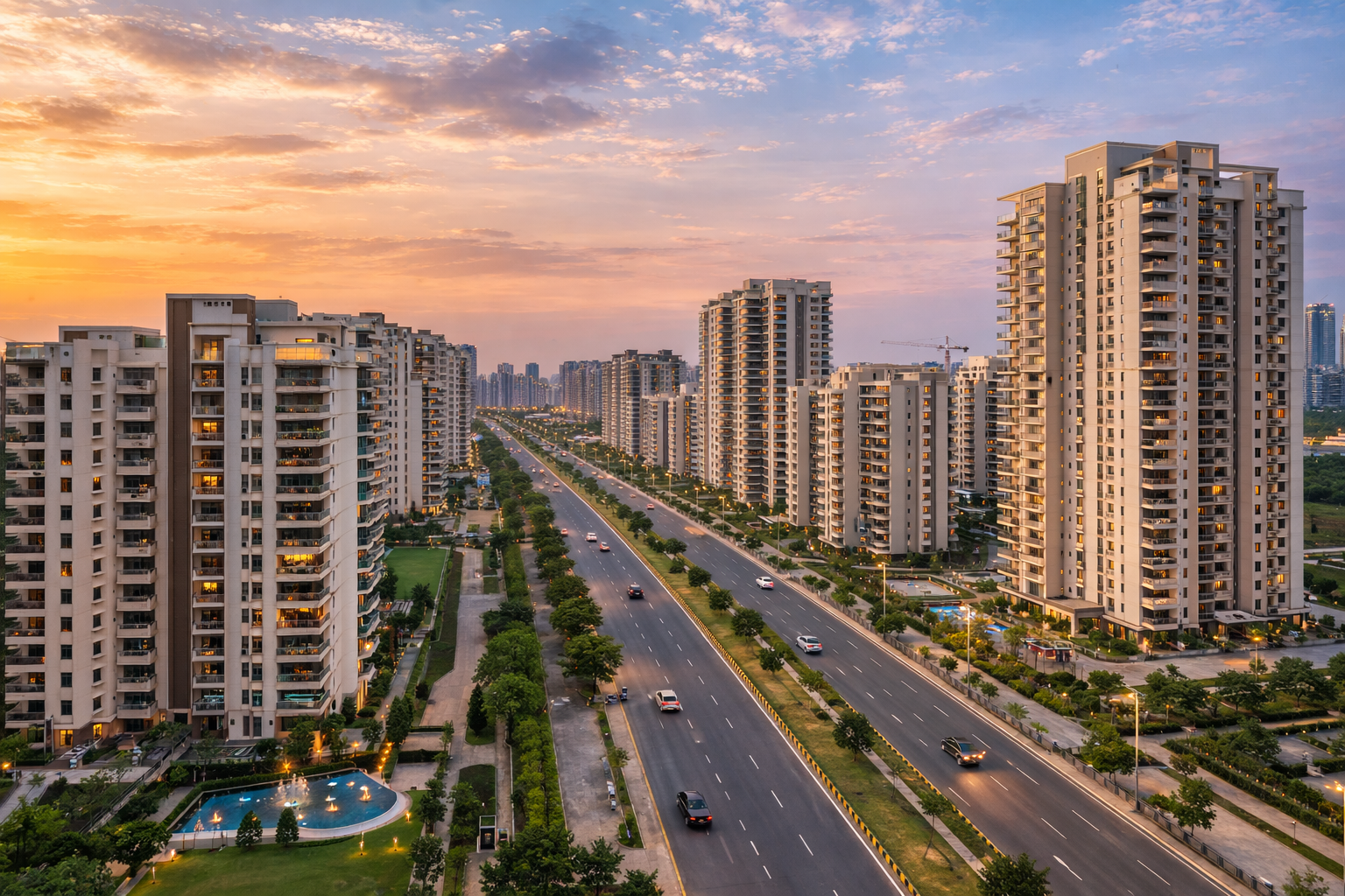 New Gurgaon sectors 82 to 95 residential development and mid-segment housing growth