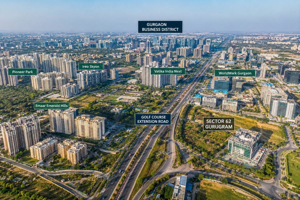 Pioneer Urban Square location advantage near Golf Course Extension Road Gurgaon