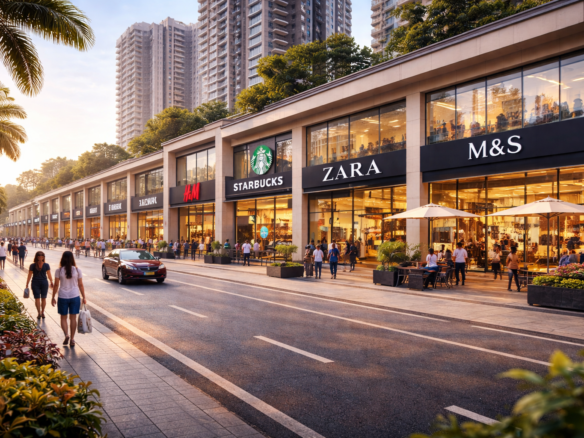 pre leased commercial shops in Gurgaon high street retail 2026