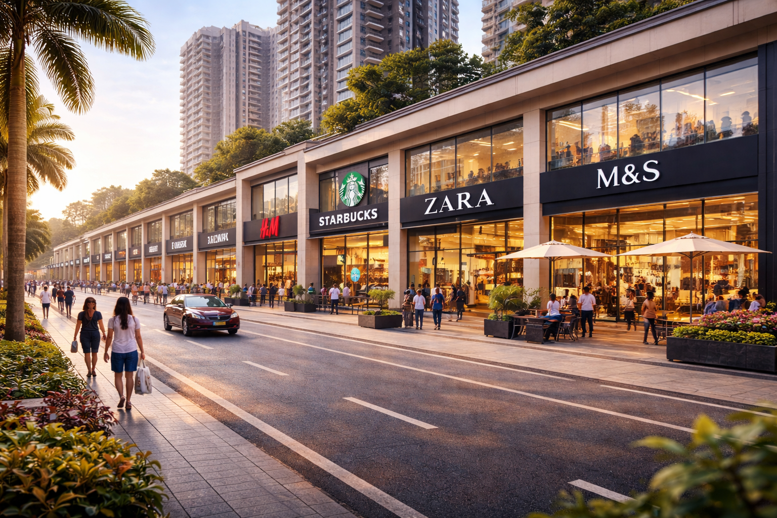 pre leased commercial shops in Gurgaon high street retail 2026