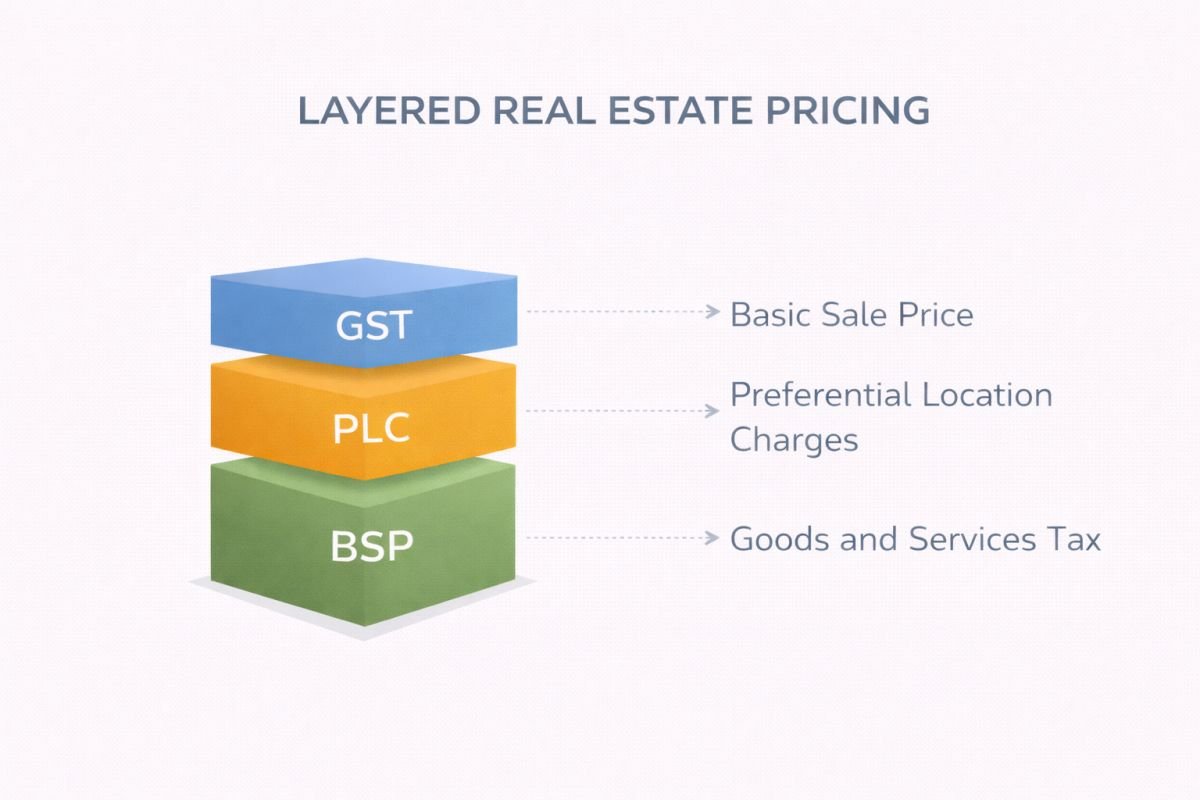 Gurgaon property pricing based on absorption demand graph
