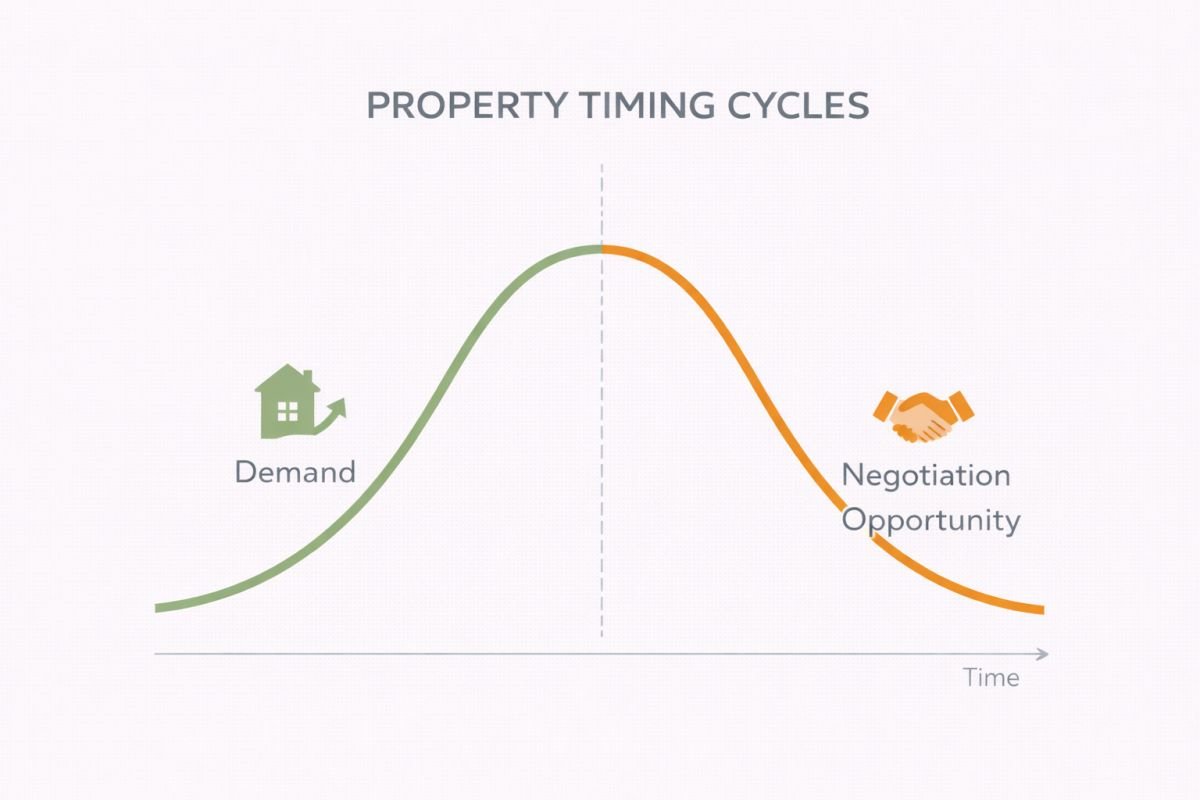 Best time to negotiate property Gurgaon market timing strategy