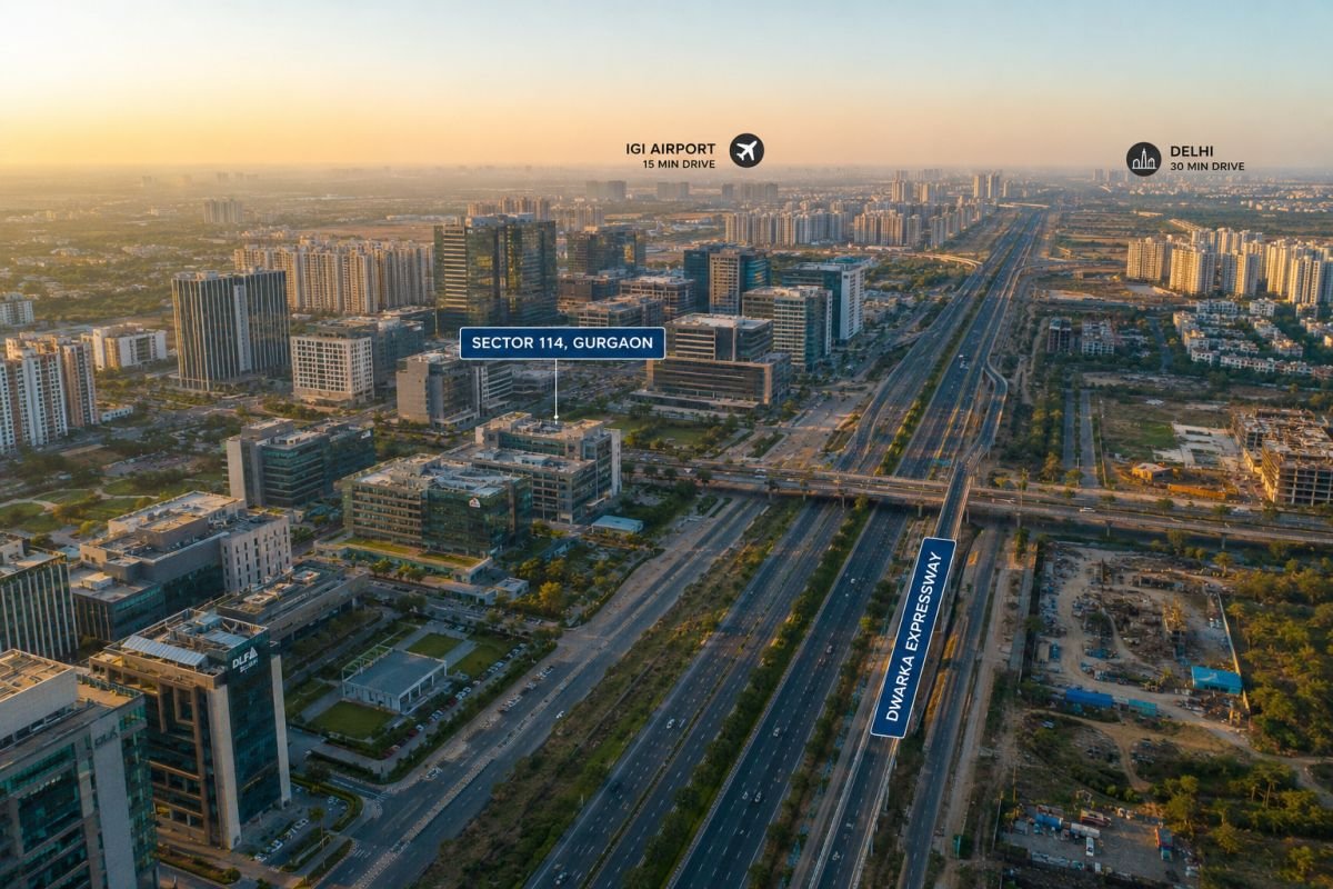 Reach Buzz 114 location near Dwarka Expressway Gurgaon