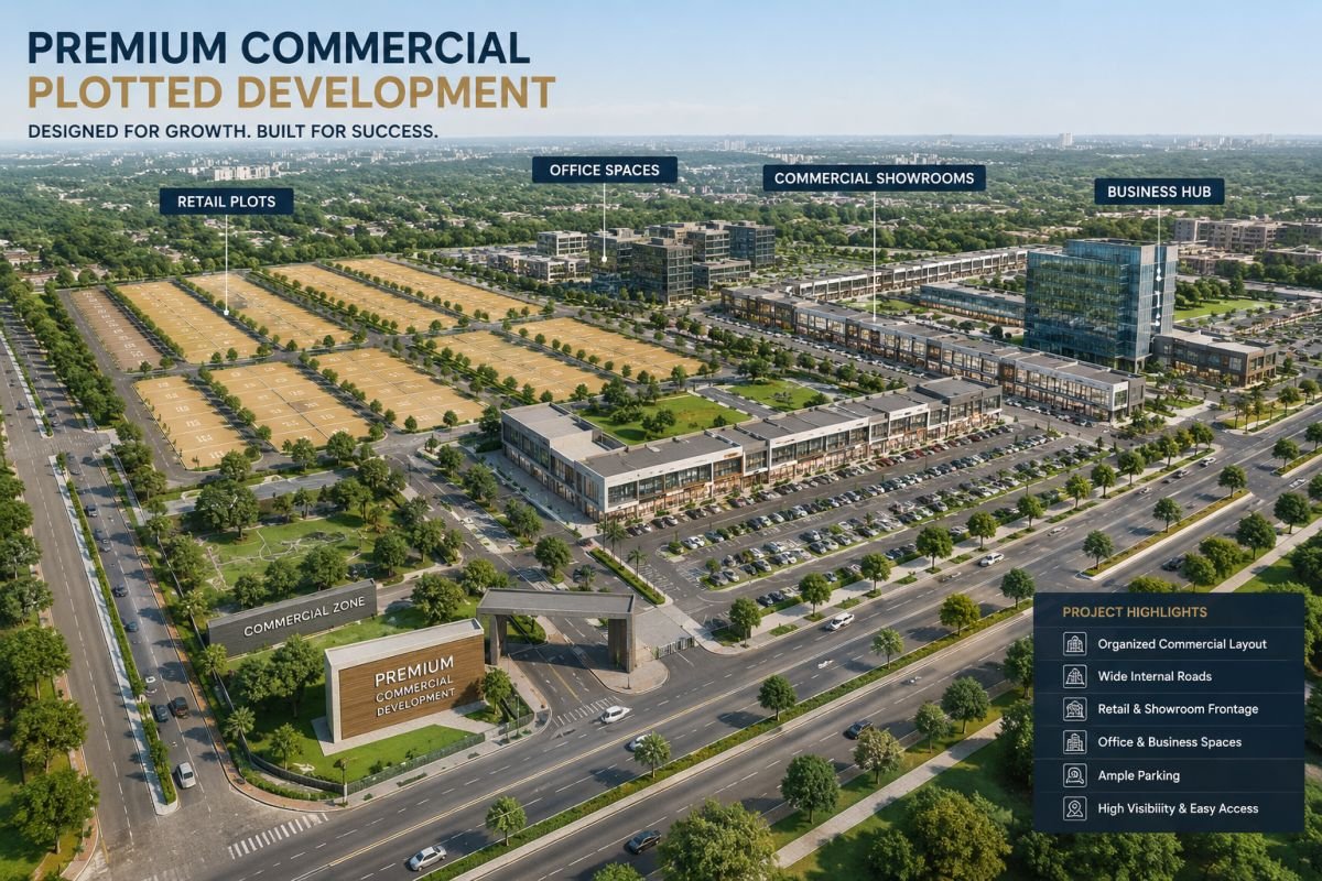 Retail and commercial plot layout at Reach Buzz 114 Gurgaon