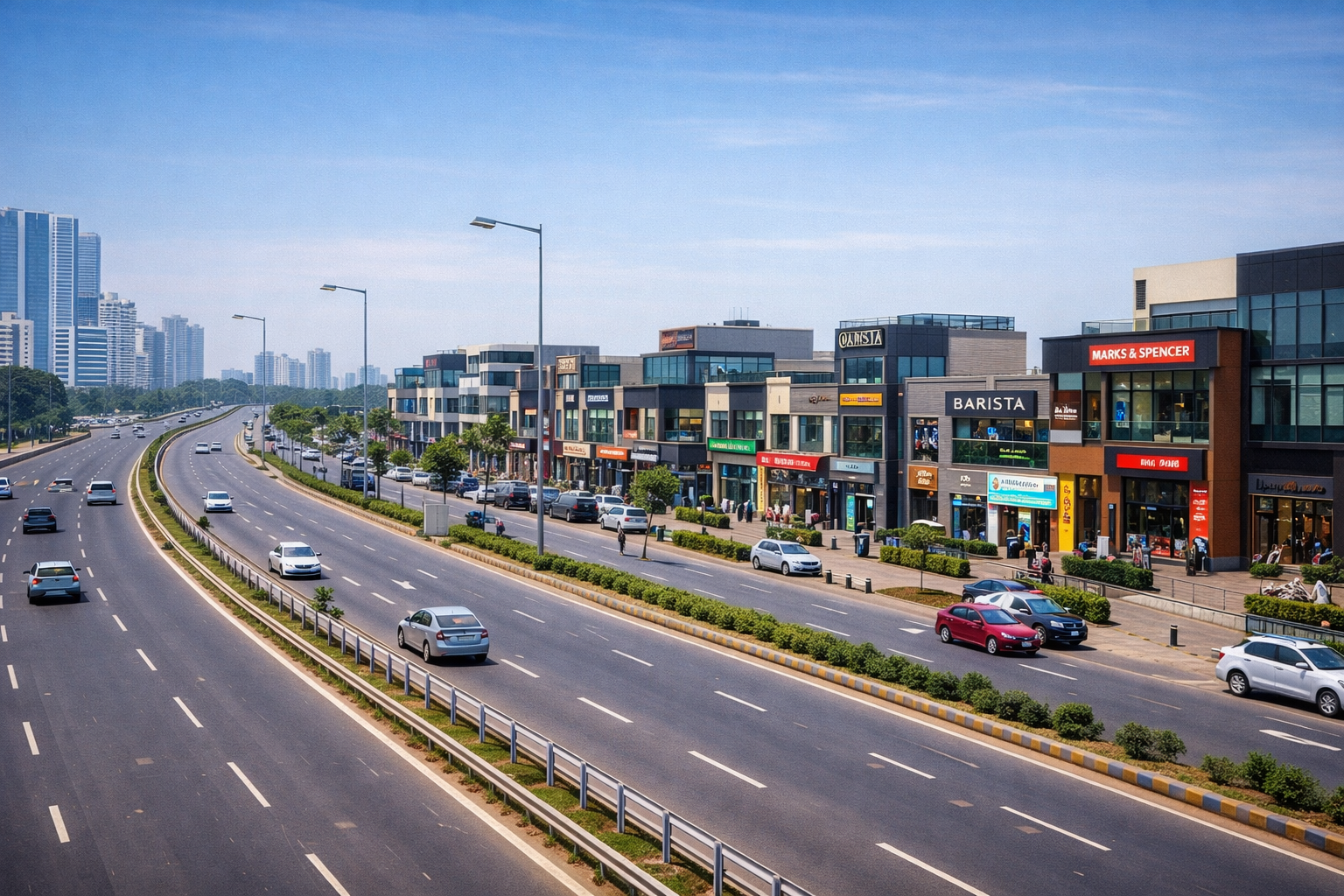 SCO plots Dwarka Expressway Gurgaon Sector 112 and 114 commercial corridor