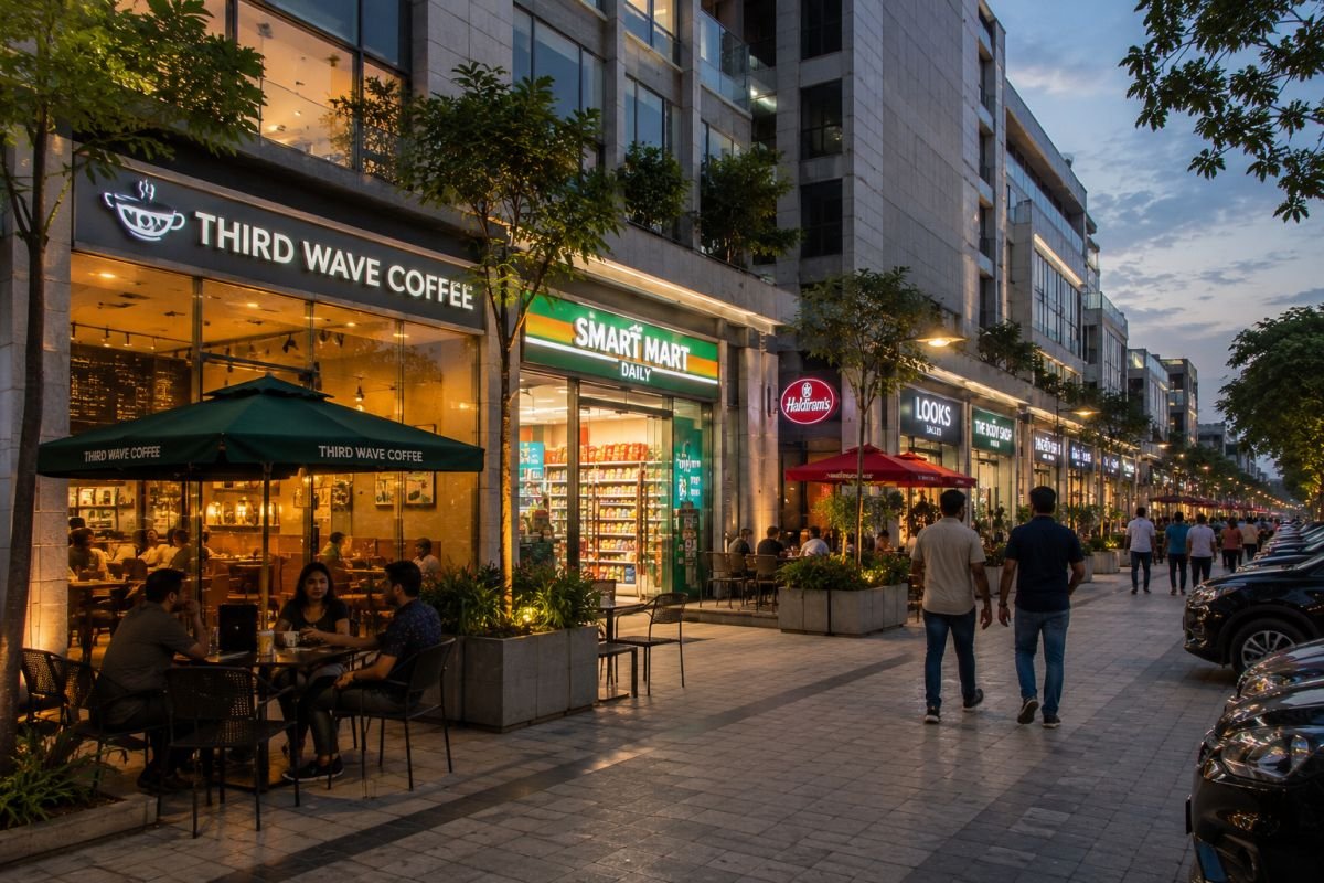 Commercial lifestyle environment near Sector 114 Gurgaon SCO developments
