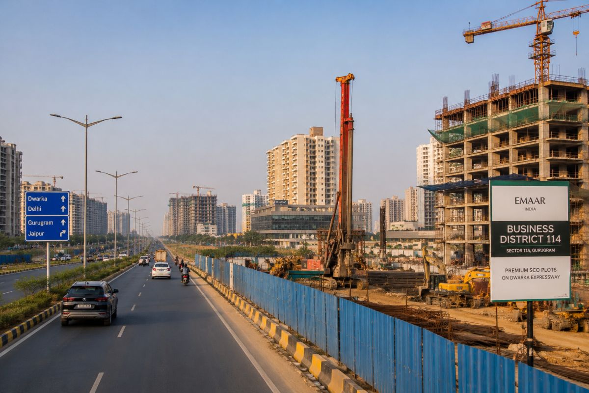 Infrastructure growth and development activity in Sector 114 Gurgaon