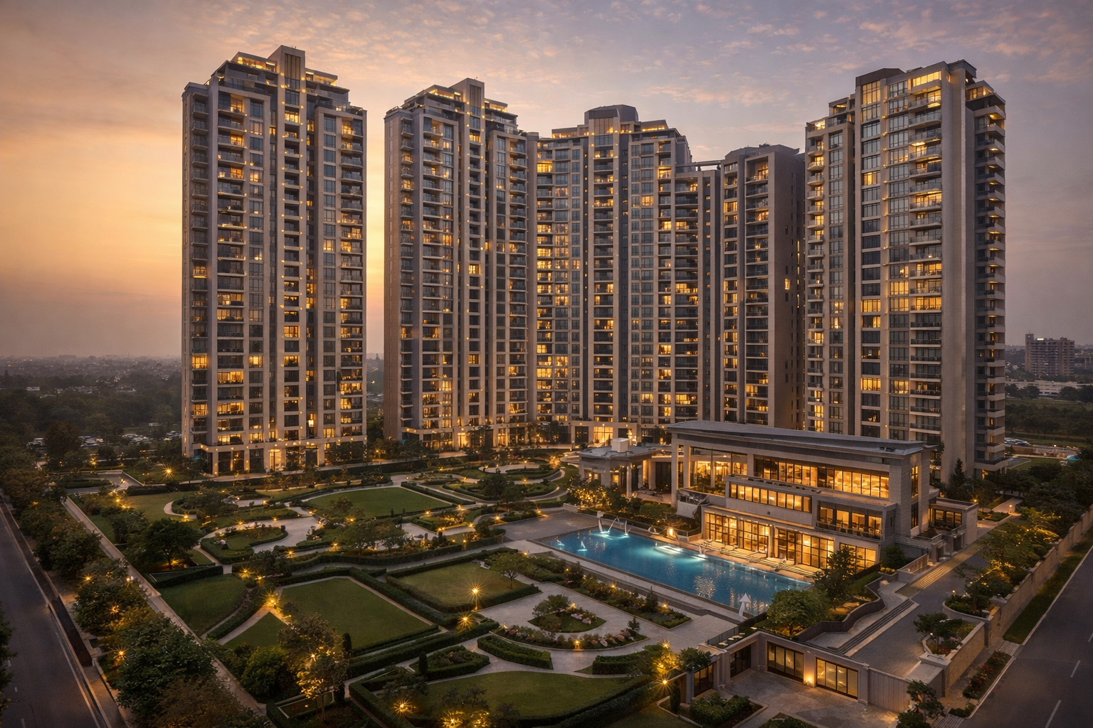 Luxury ready-to-move 3 and 4 BHK apartments in Sector 65 Gurgaon