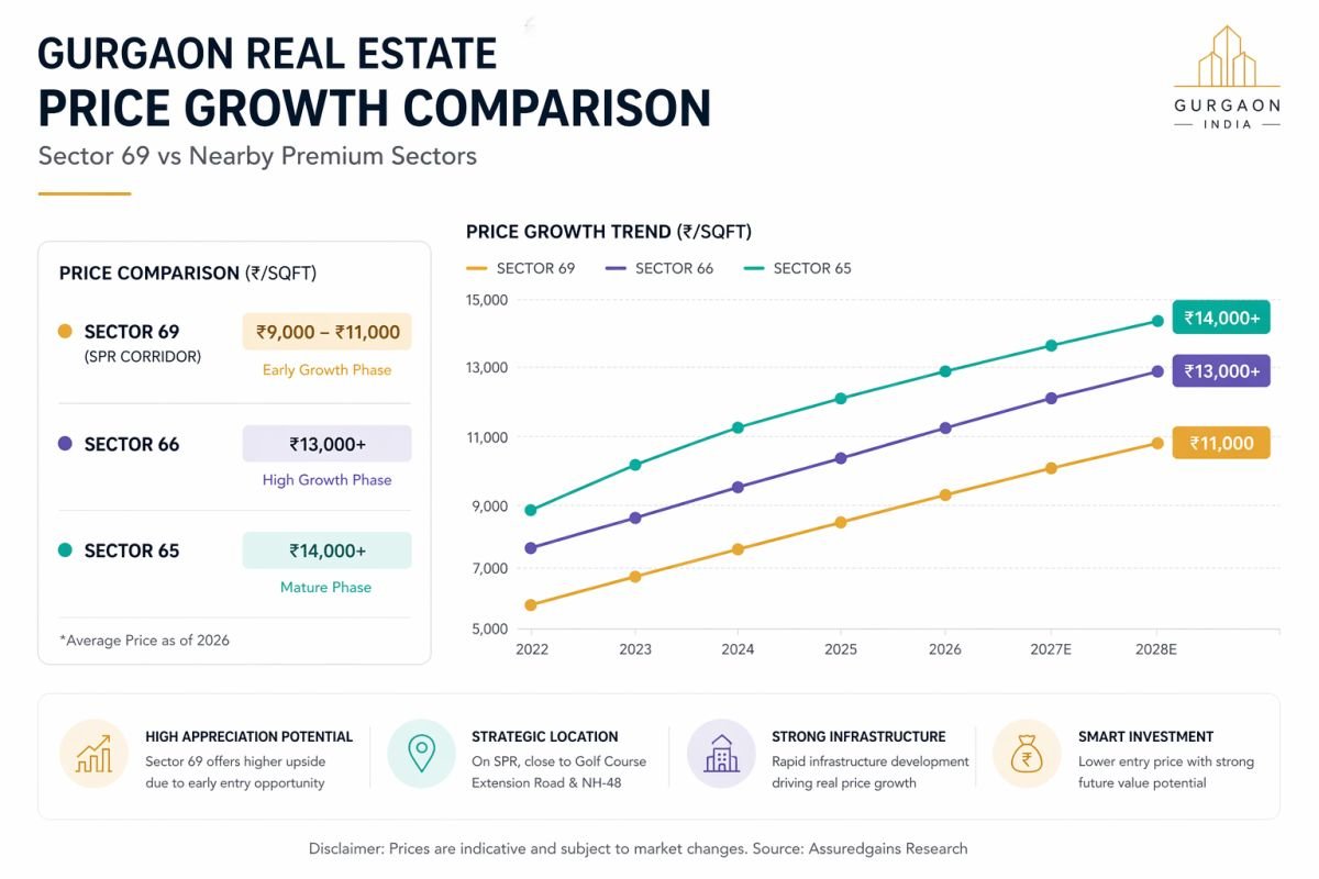 sector-69-gurgaon-price-growth-infographic