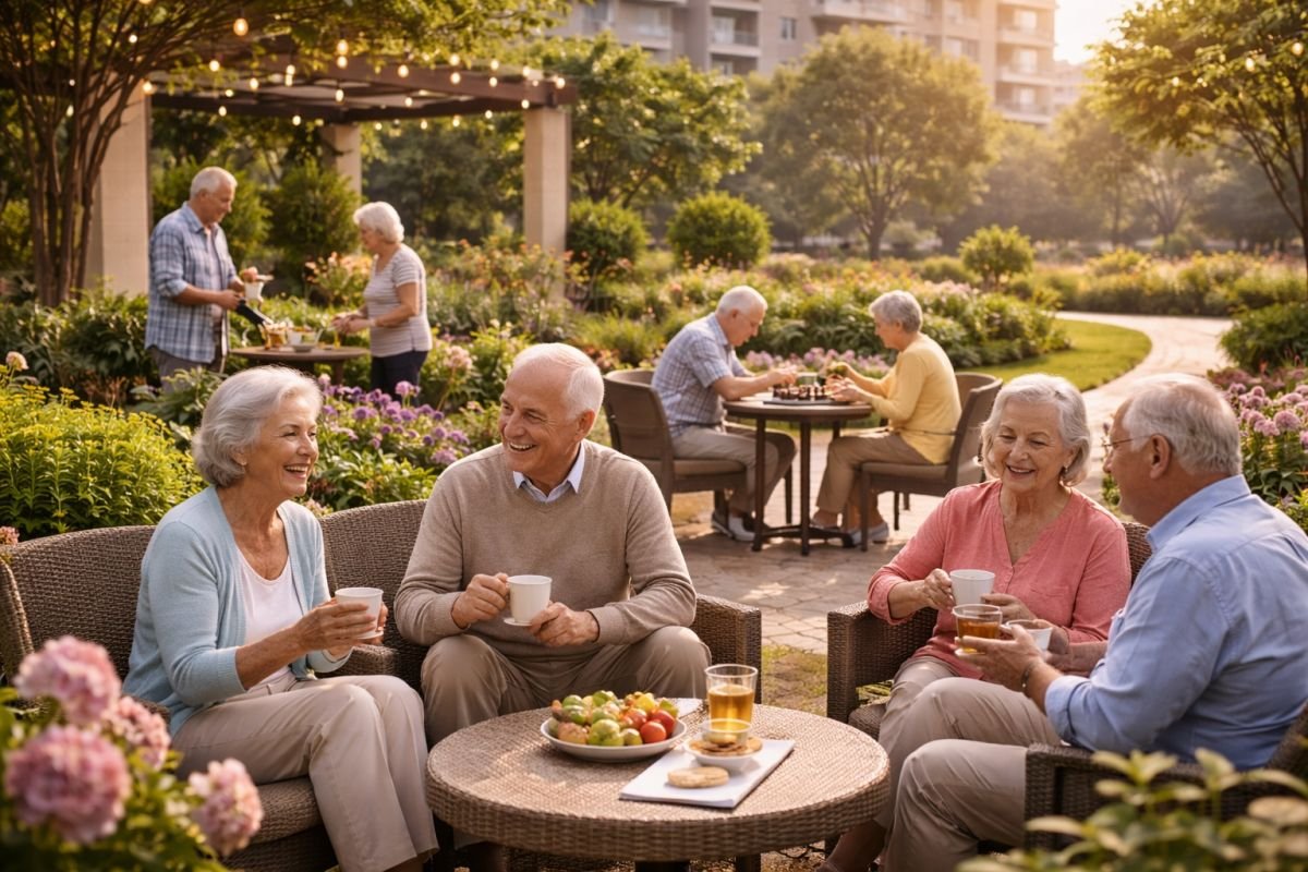 senior living community stable lifestyle residents interaction