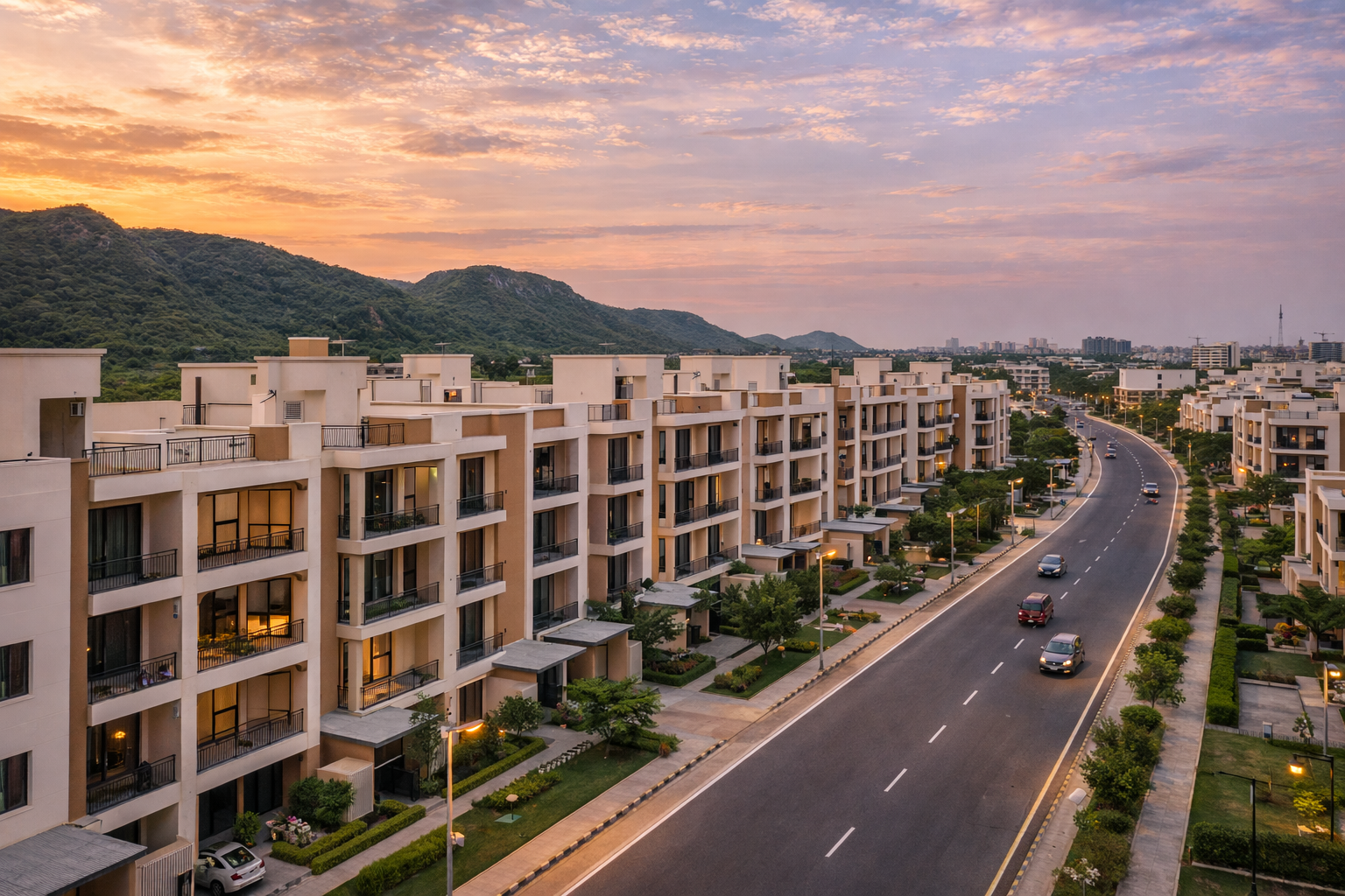 Sohna DDJAY low-rise residential development near Aravalli hills