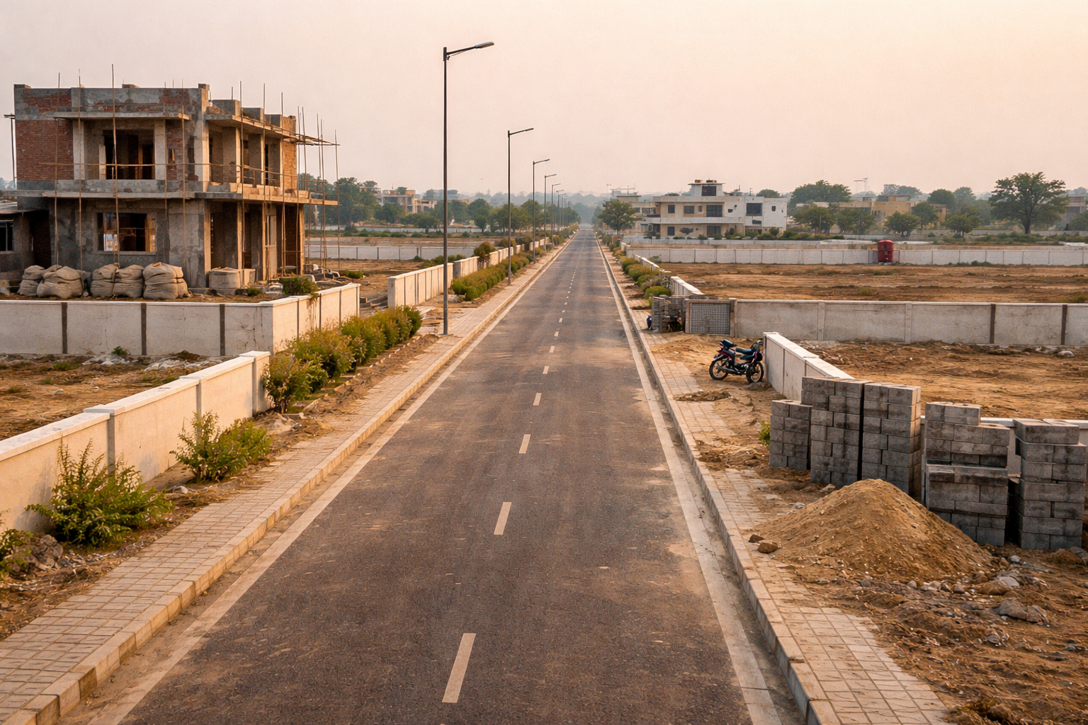 Infrastructure development in Sohna plotted sector before habitation