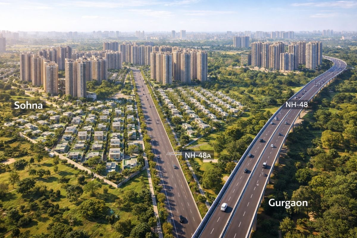 Sohna sectors 33 35 36 residential development high rise and plots