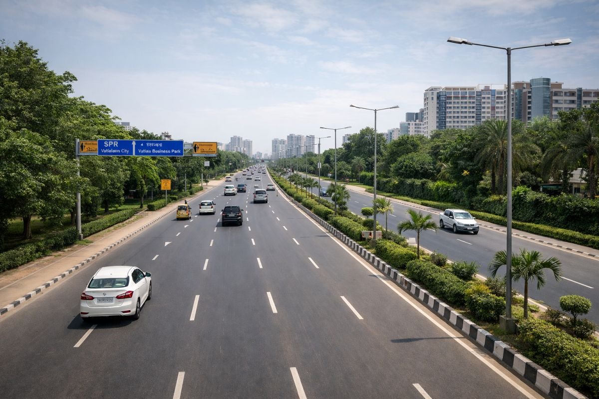 Southern Peripheral Road Gurgaon wide road infrastructure connectivity