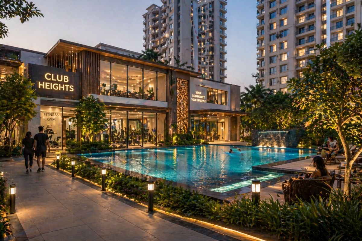 clubhouse swimming pool and amenities Suncity Heights Gurgaon